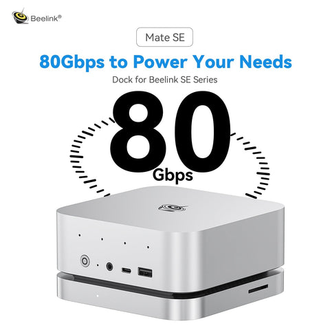 Beelink Mate SE 80Gbps Dock for SER8、SER9 Pro/Max and SER10 Max