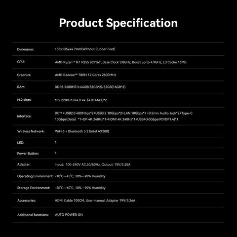 Beelink SER9 MAX AMD Ryzen™ 7 H 255 (OpenClaw Pre-Installed)
