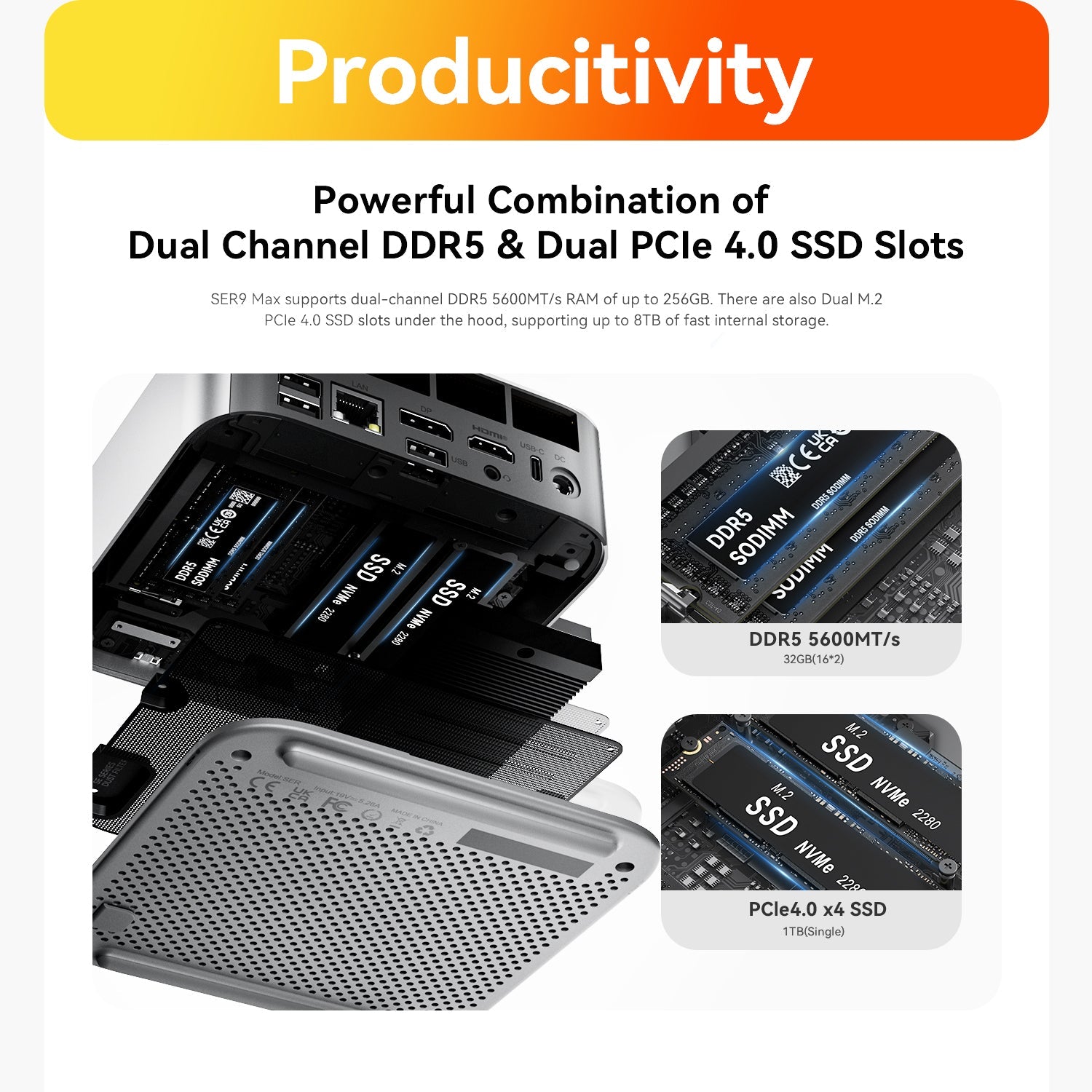 Beelink SER9 MAX AMD Ryzen™ 7 H 255/H350